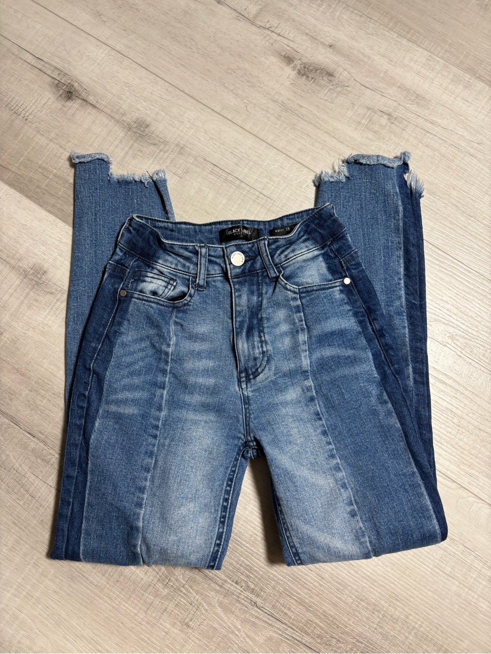 Black Label C’est Toi High Rise Raw Hem Skinny Jeans Size 0 - Picture 4 of 15